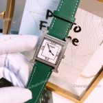 Swiss Copy Hermes Heure H 26mm watches Steel with Diamond